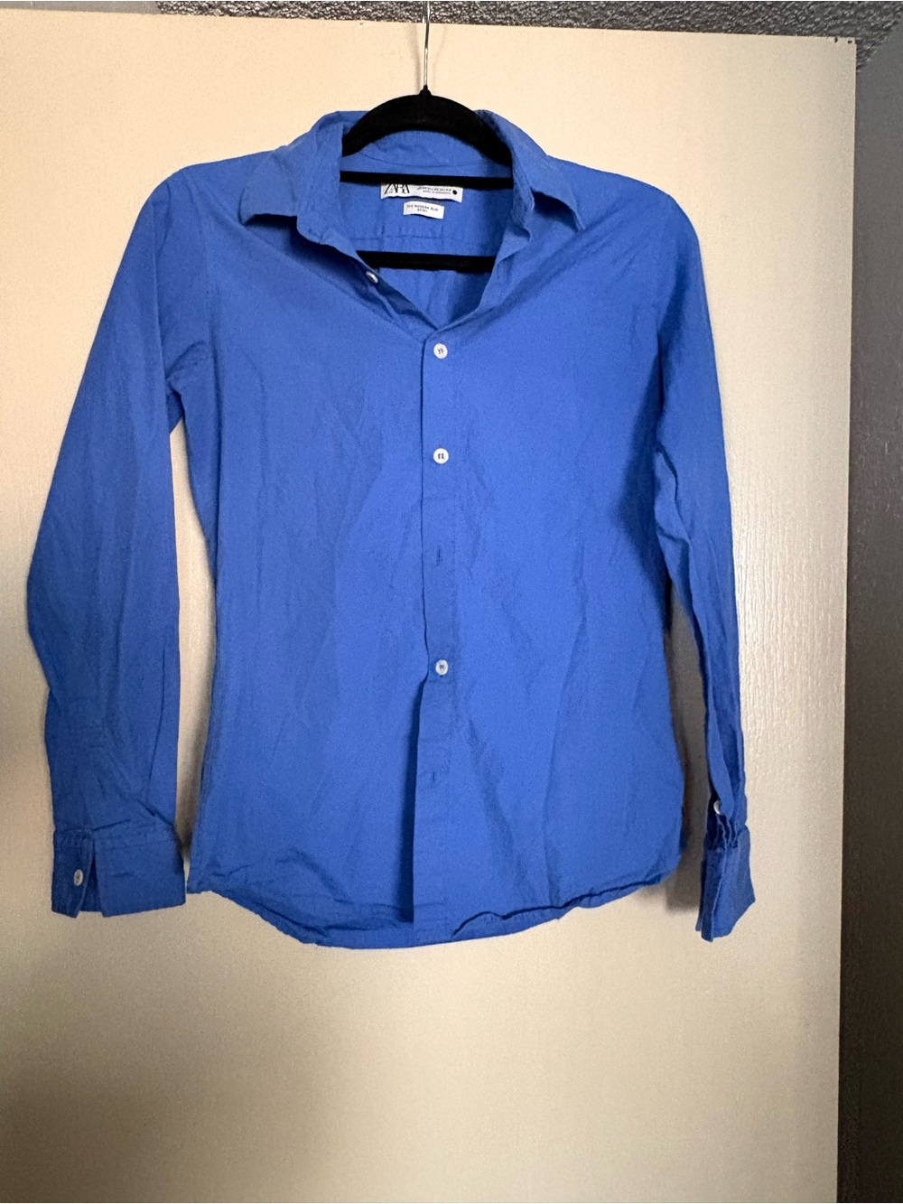 Zara Women’s Blue Button-Down Shirt